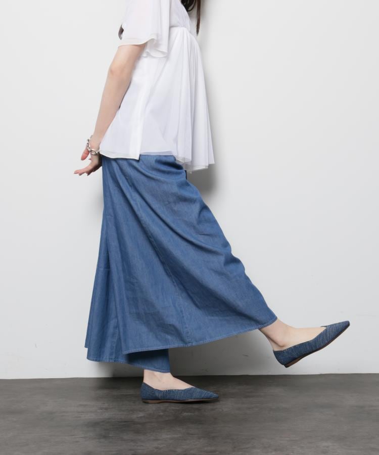 エスペランサ ESPERANZA Oito和紙フラットパンプス （ブルー(093)） ブルー(093)