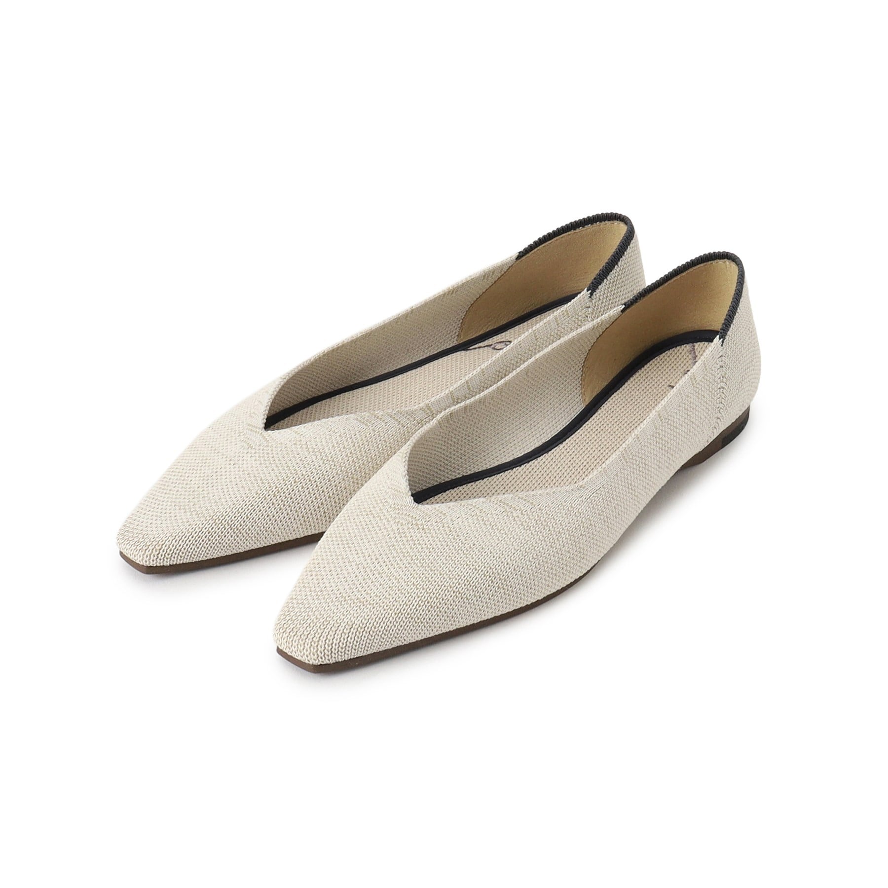 エスペランサ ESPERANZA Oito和紙フラットパンプス （ブラック(019)） ブラック(019)