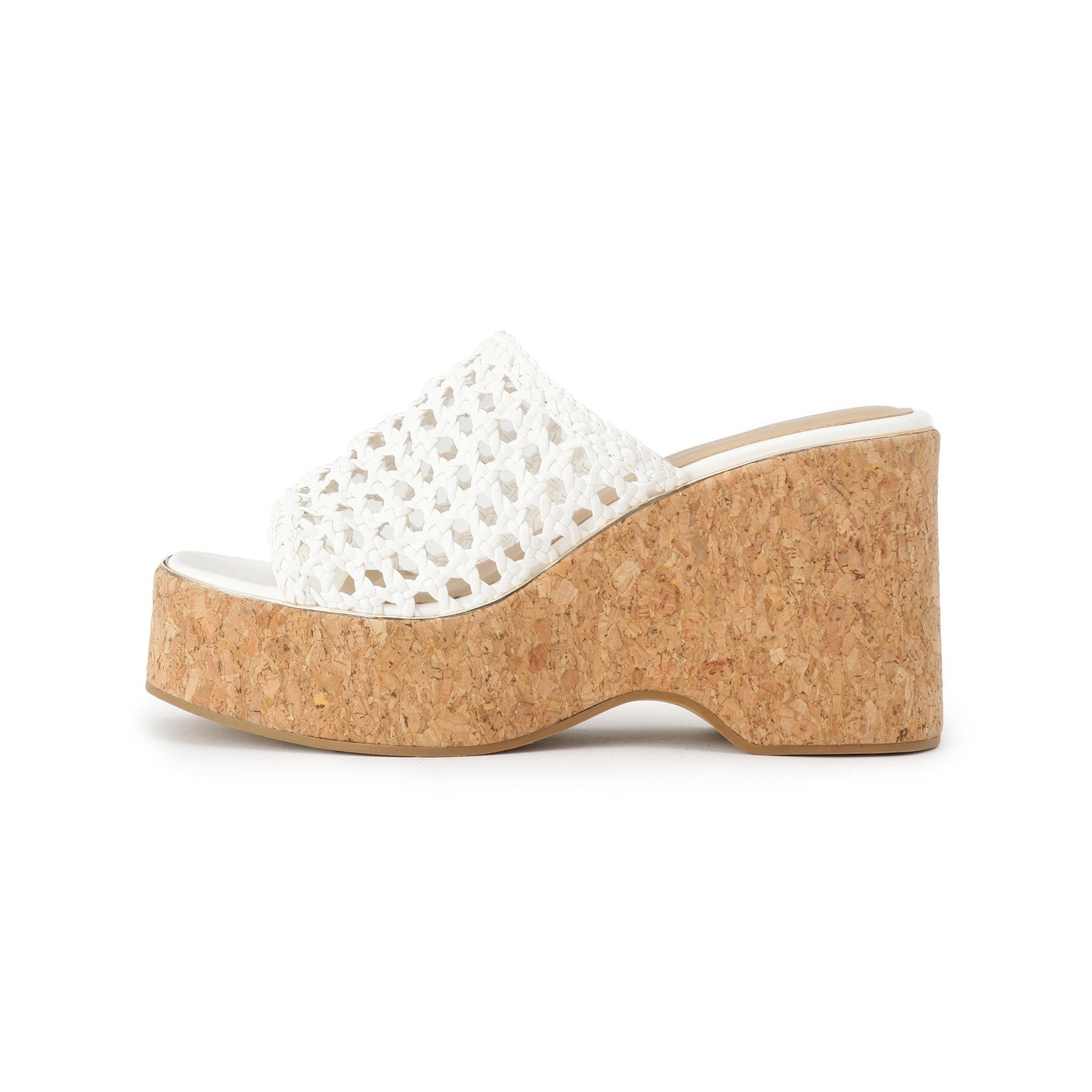 ESPERANZA ESPERANZA macramé woven wedge mule