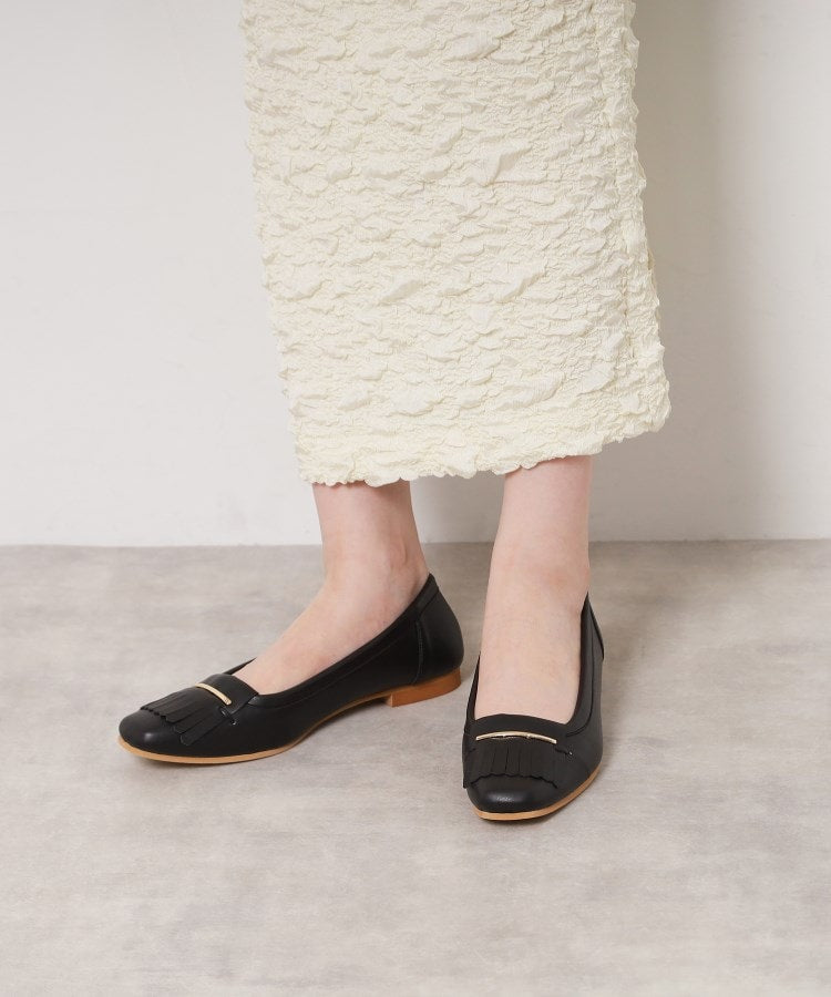 エスペランサ ESPERANZA フリンジフラットパンプス （ベージュ(152)） ベージュ(152)