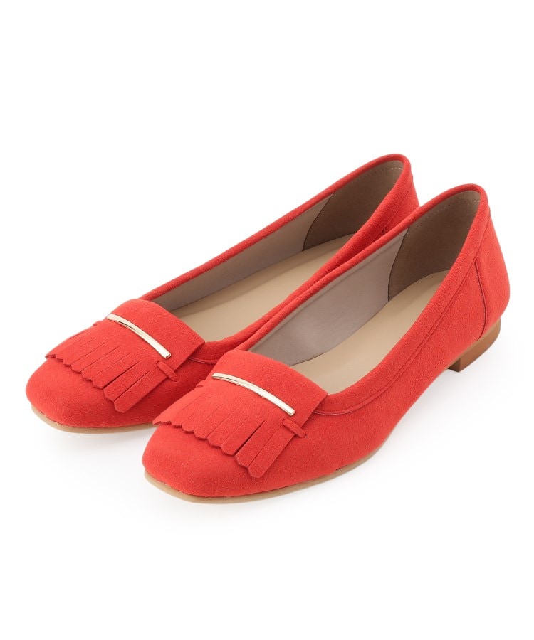 エスペランサ ESPERANZA フリンジフラットパンプス （ベージュ(152)） ベージュ(152)