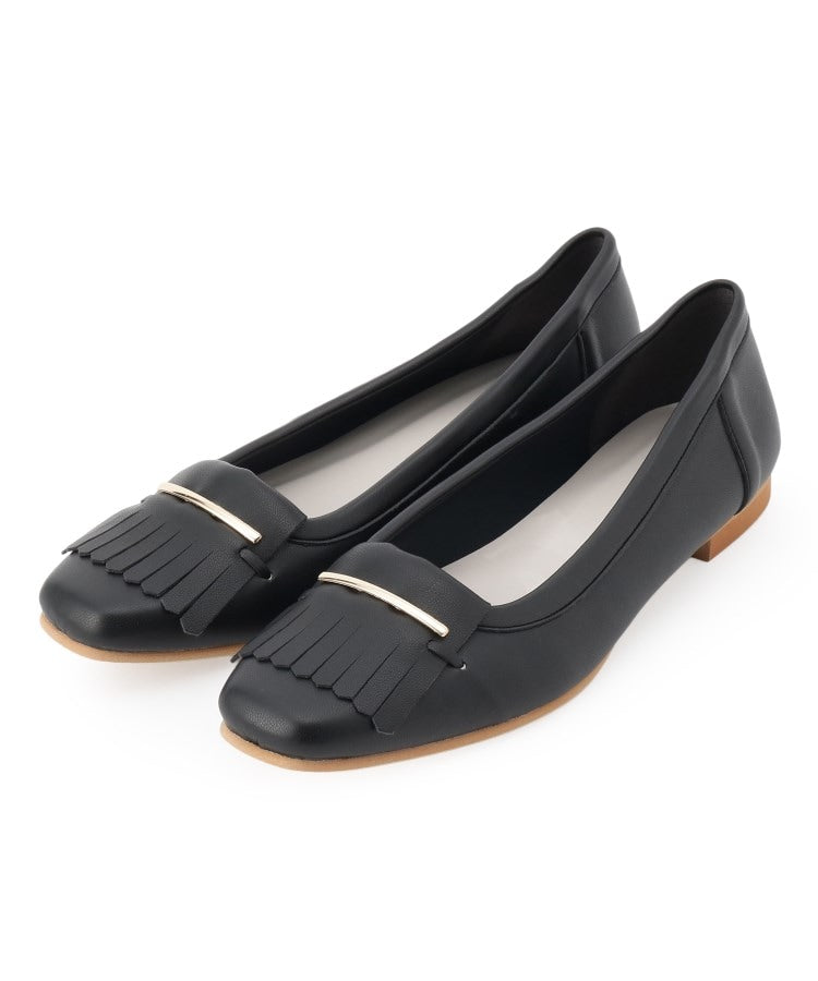 エスペランサ ESPERANZA フリンジフラットパンプス （ベージュ(152)） ベージュ(152)