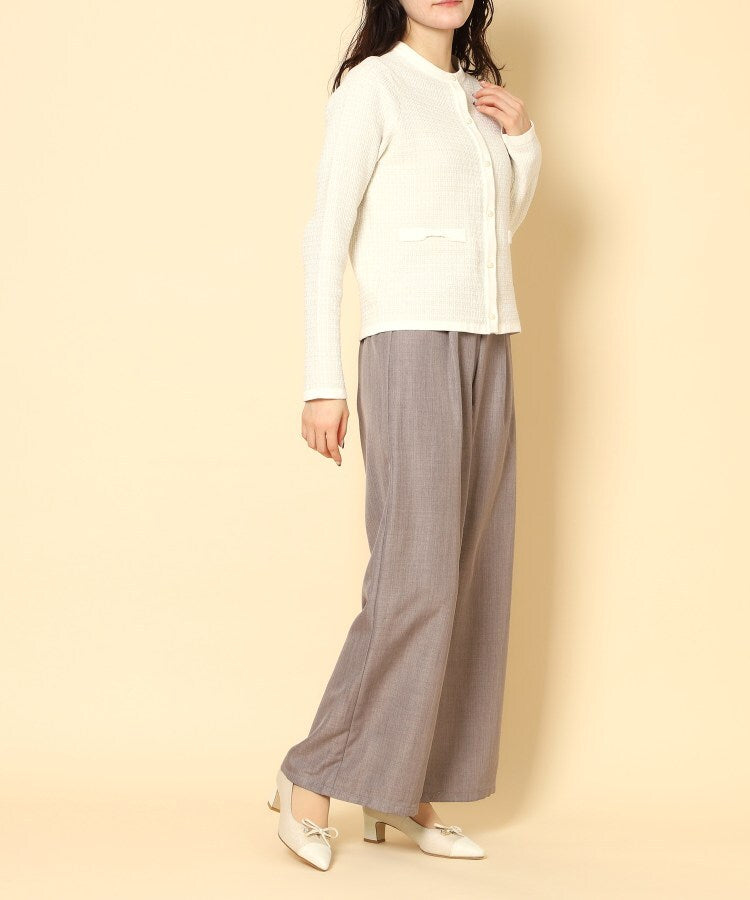 エスペランサ ESPERANZA ビジューリボンポインテッドパンプス （ブルー(393)） ブルー(393)