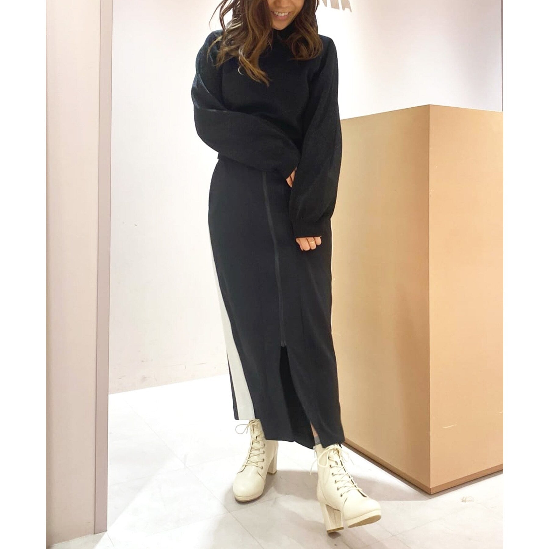 Esperanza Esperanza <<標準>>杏仁鞋帶厚厚的底部短靴