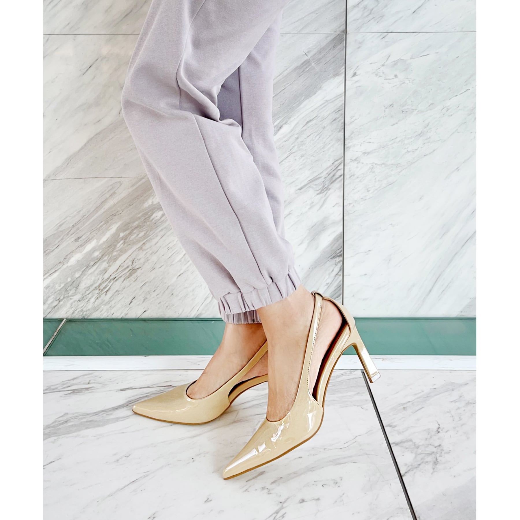 ESPERANZA backside open pumps