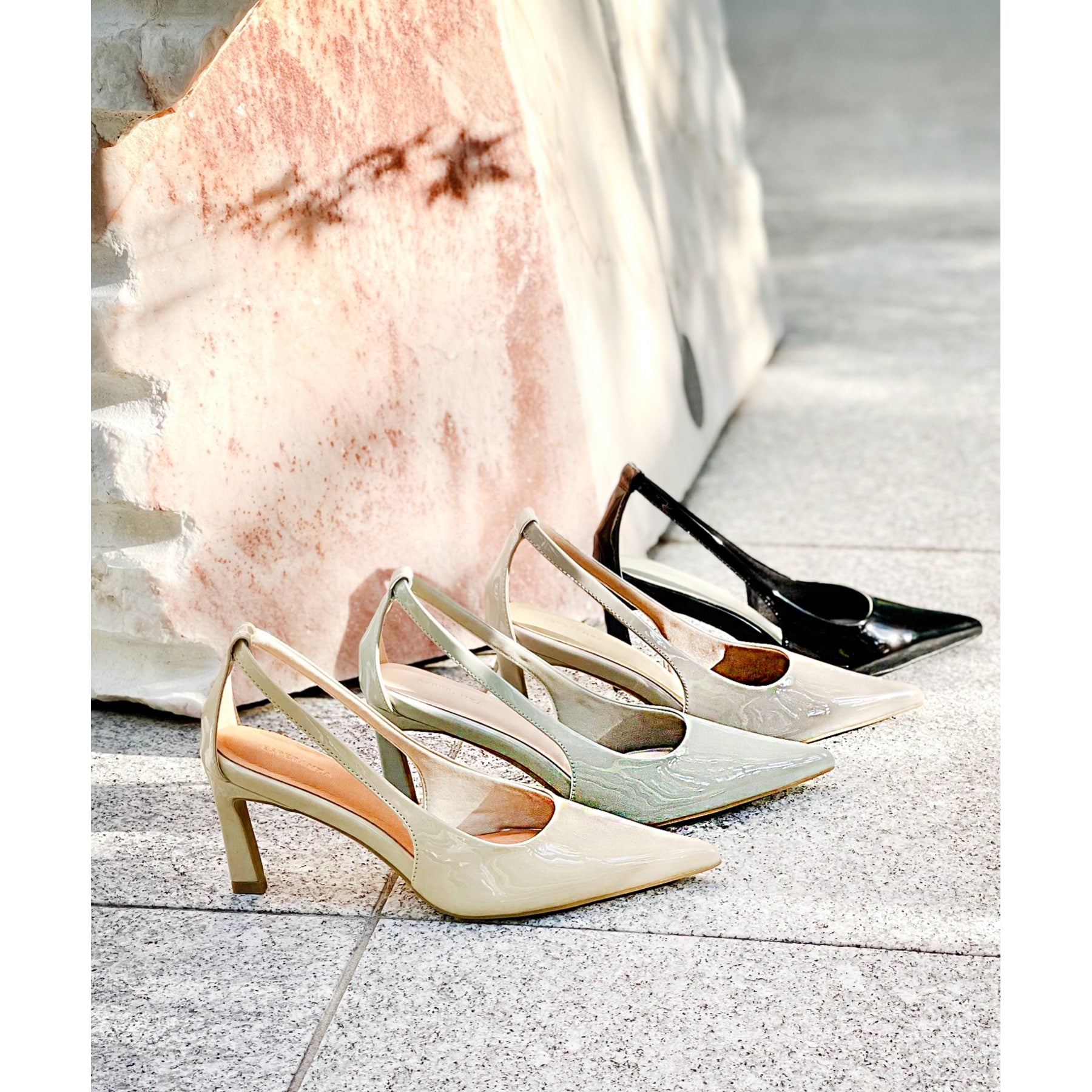 ESPERANZA backside open pumps