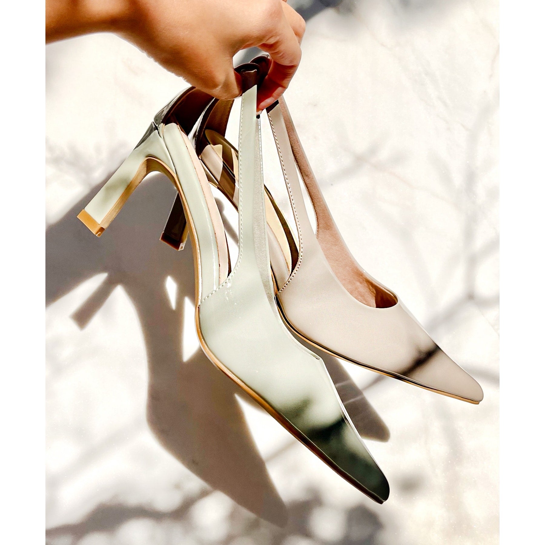ESPERANZA backside open pumps
