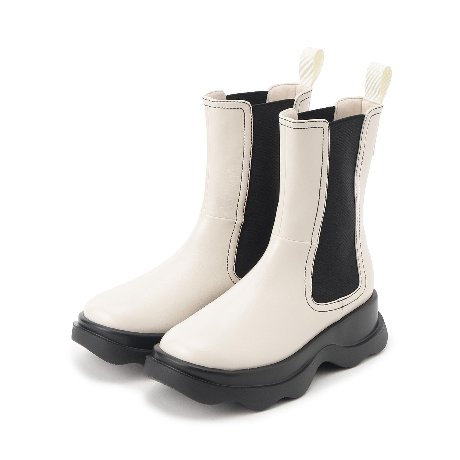 エスペランサ ESPERANZA ウェーブソールサイドゴアショートブーツ （ブラック(019)） ブラック(019)