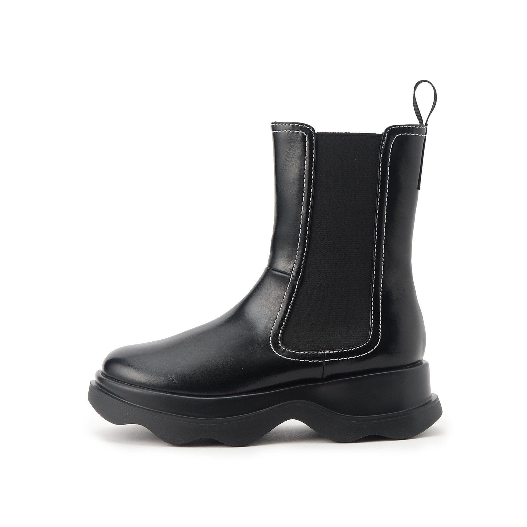 エスペランサ ESPERANZA ウェーブソールサイドゴアショートブーツ （ブラック(019)） ブラック(019)