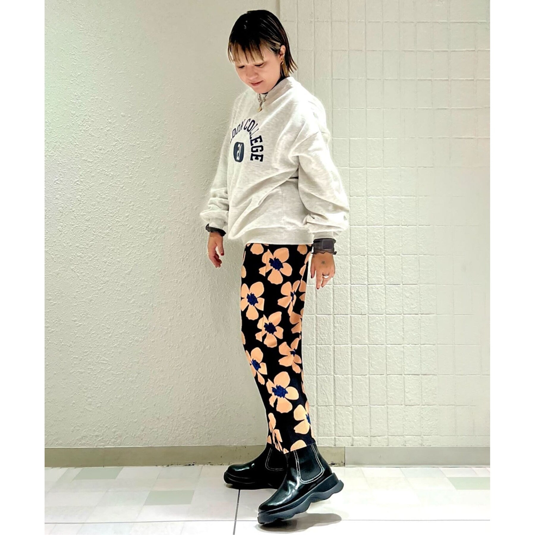 エスペランサ ESPERANZA ウェーブソールサイドゴアショートブーツ （ブラック(019)） ブラック(019)