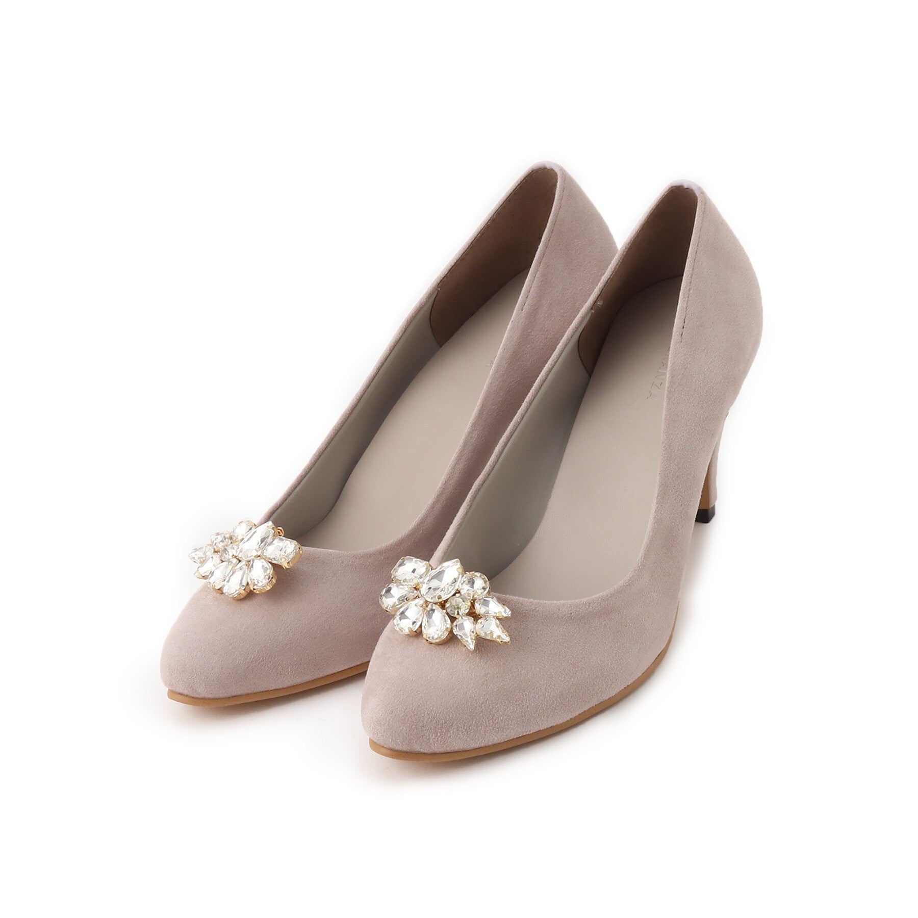 ESPERANZA Jeweled 2-Way Almond Toe Pumps