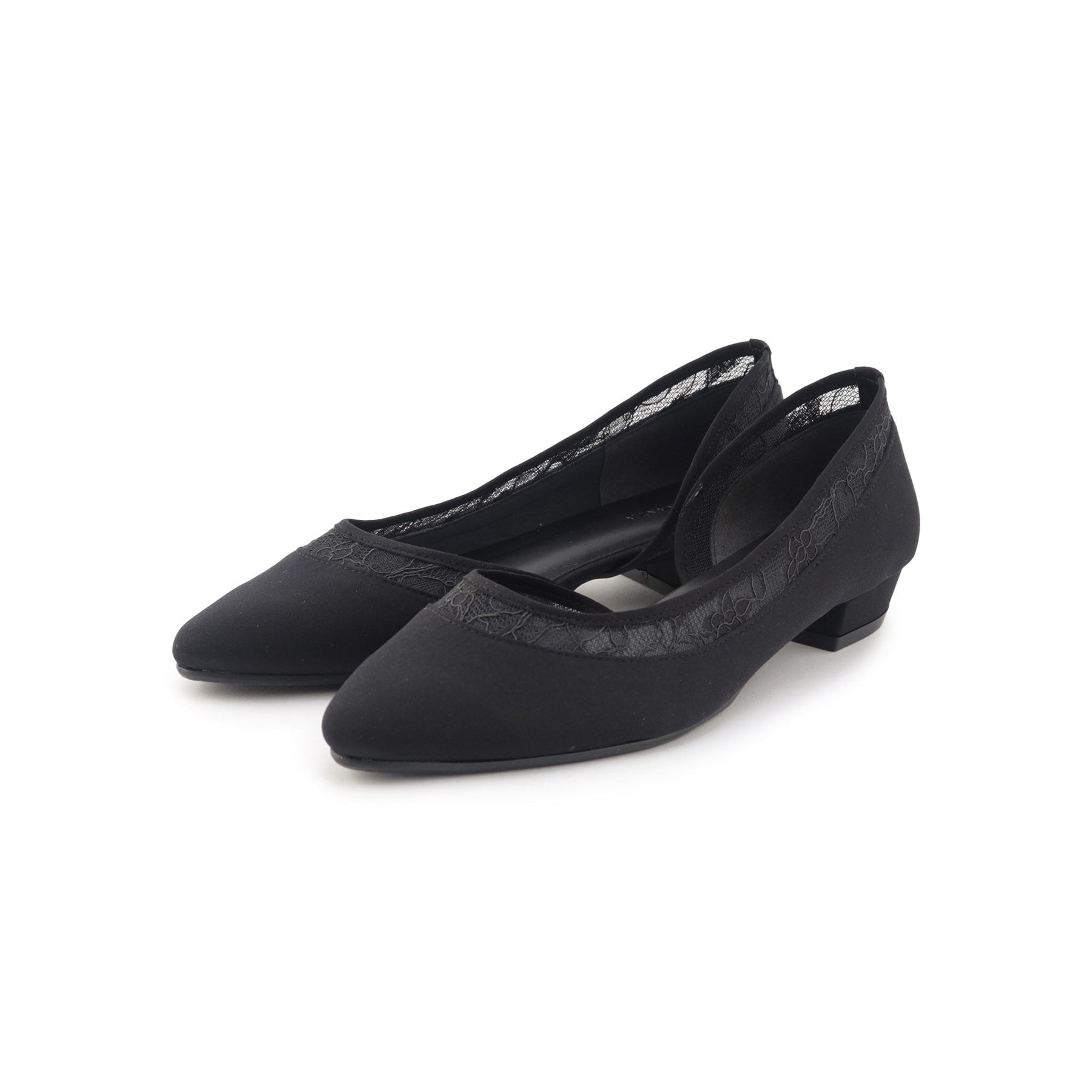 エスペランサ ESPERANZA セパレートフラットパンプス 結婚式二次会 パーティー 24SS （ブラック(319)） ブラック(319)