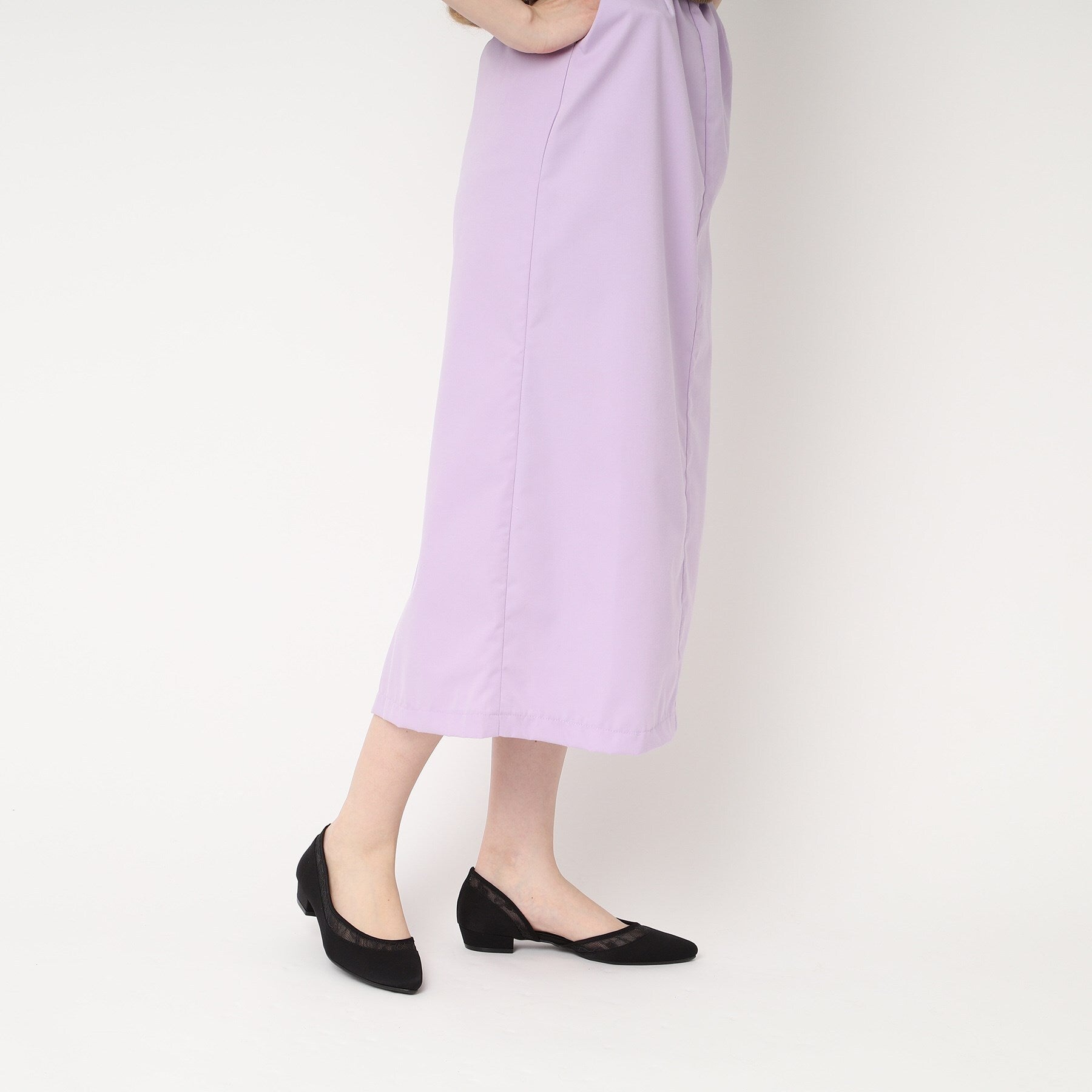 エスペランサ ESPERANZA セパレートフラットパンプス 結婚式二次会 パーティー 24SS （ブラック(319)） ブラック(319)