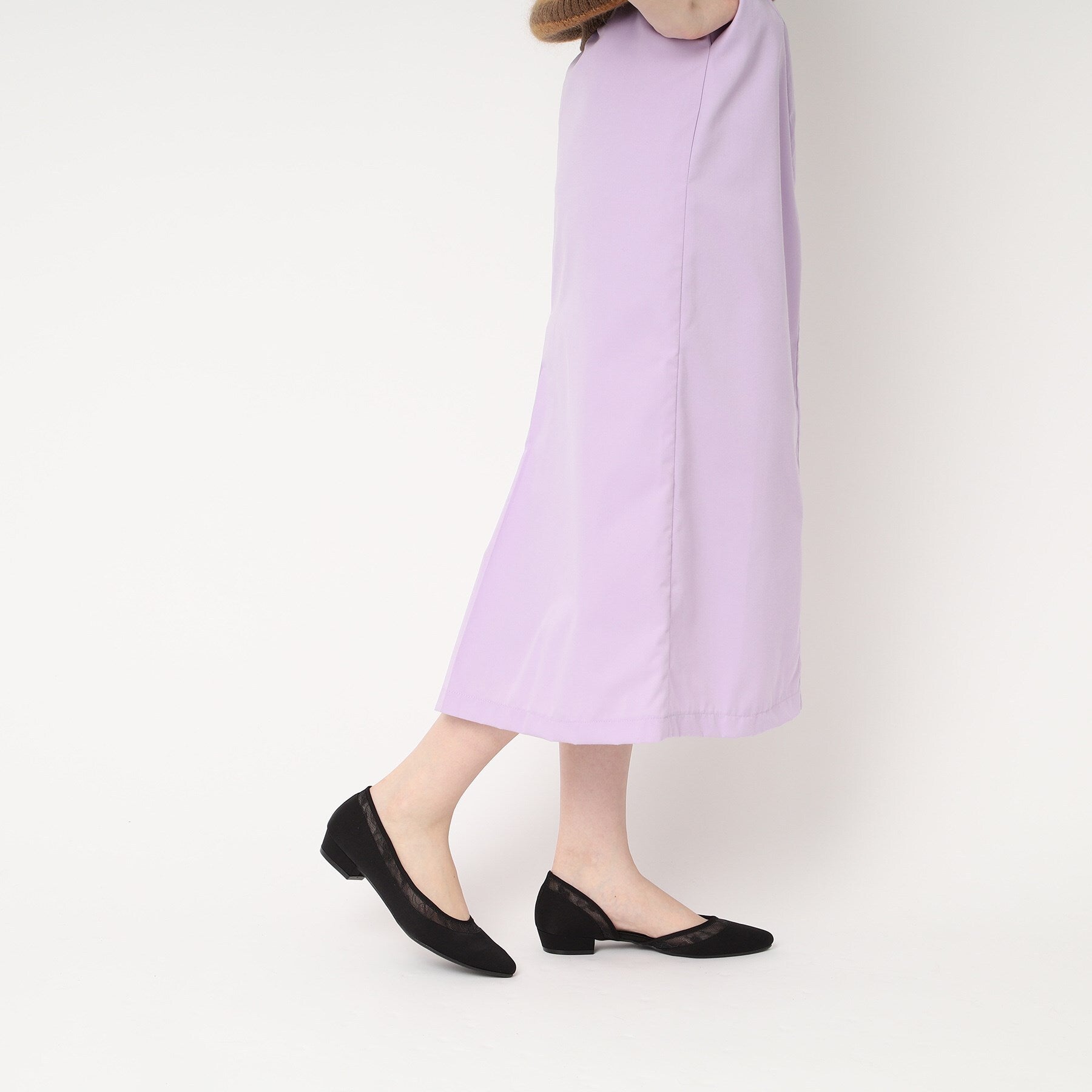 エスペランサ ESPERANZA セパレートフラットパンプス 結婚式二次会 パーティー 24SS （ブラック(319)） ブラック(319)