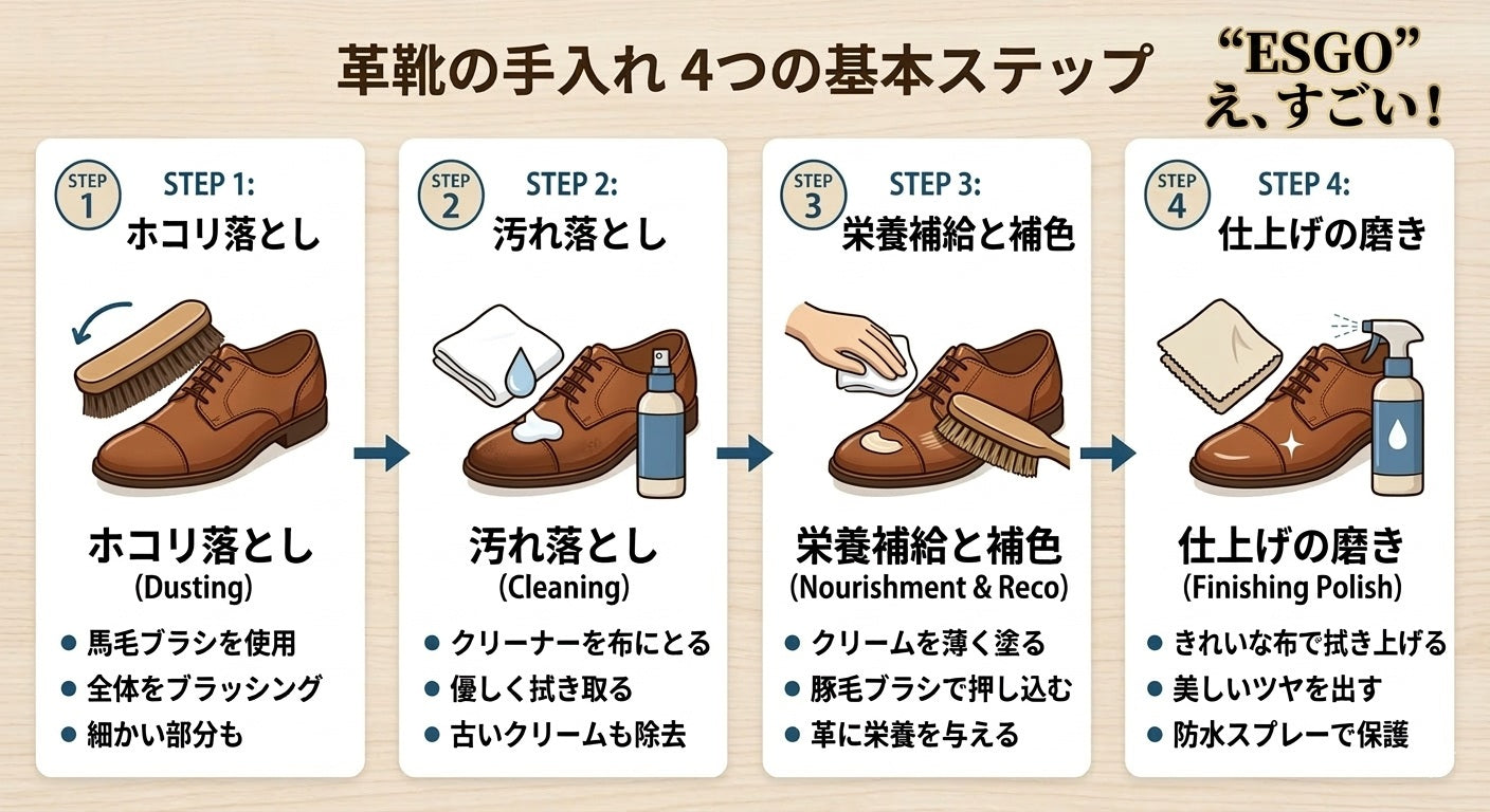 エスゴ ESGO 本革超軽量・ふかふかクッション コンフォートカジュアルシューズ （ブラック） ブラック