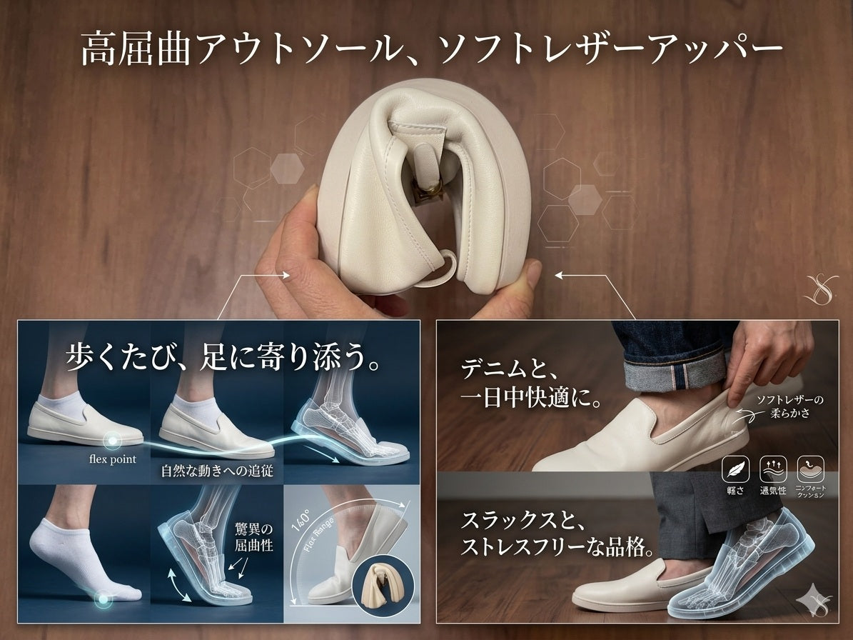エスゴ ESGO 本革超軽量・ふかふかクッション コンフォートカジュアルシューズ （ブラック） ブラック