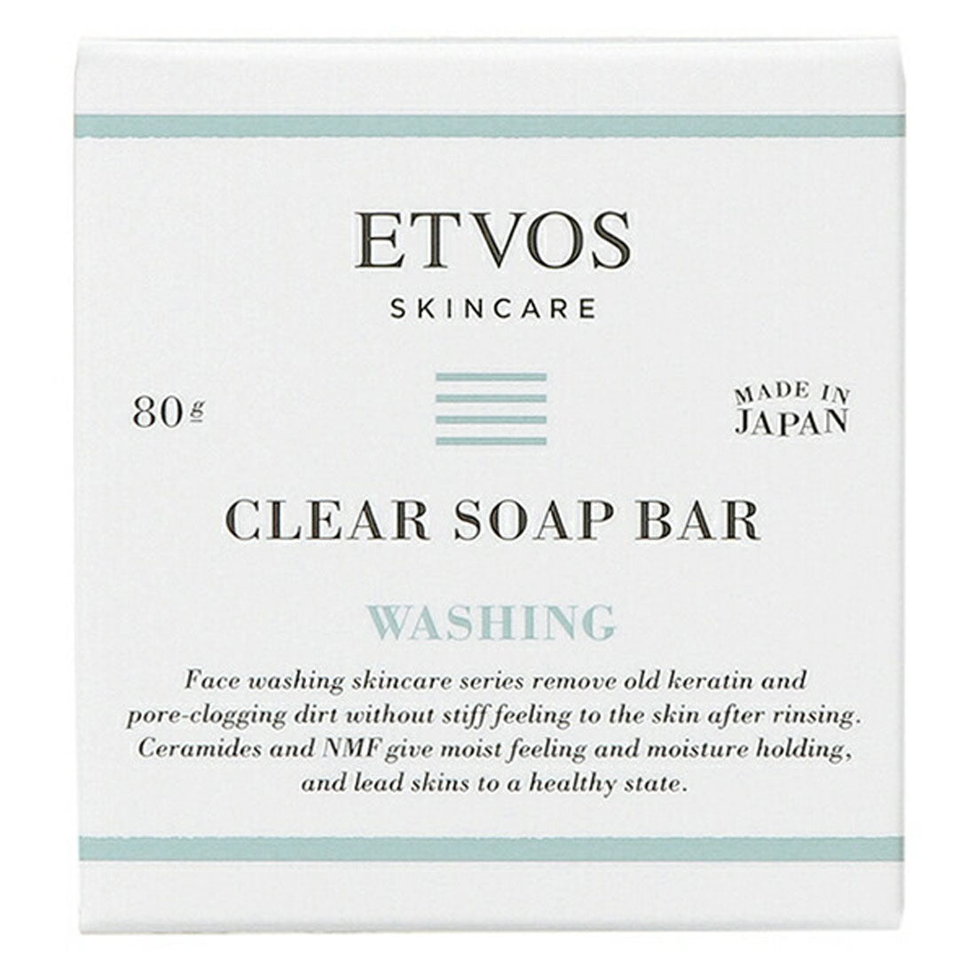 ETVOS Clear Soap Bar for Face and Body 80g [Non-returnable item]