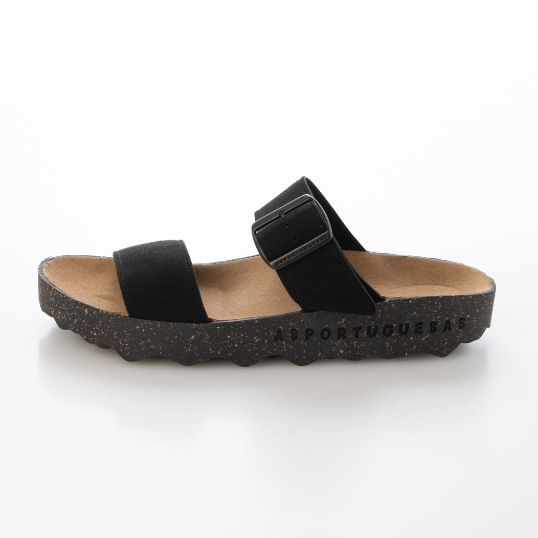 ヨーロッパコンフォートシューズ EU Comfort Shoes Asportuguesas エコレザーサンダル （ECO SUEDE BLACK） ECO SUEDE BLACK