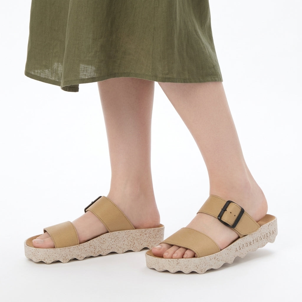ヨーロッパコンフォートシューズ EU Comfort Shoes Asportuguesas エコレザーサンダル （ECO SUEDE BLACK） ECO SUEDE BLACK