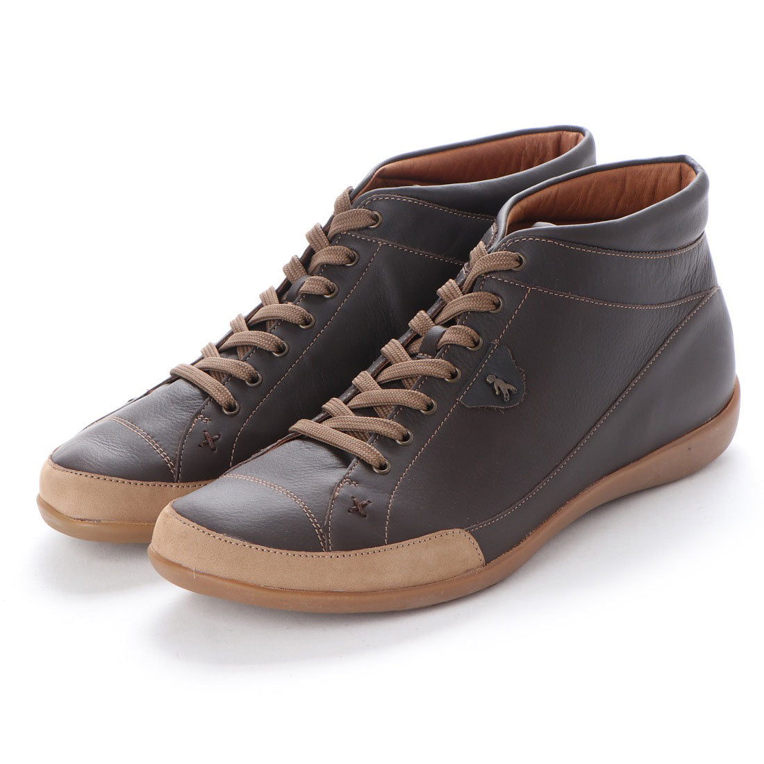 ヨーロッパコンフォートシューズ EU Comfort Shoes Benvado ハイカットスニーカー,ダークブラウン