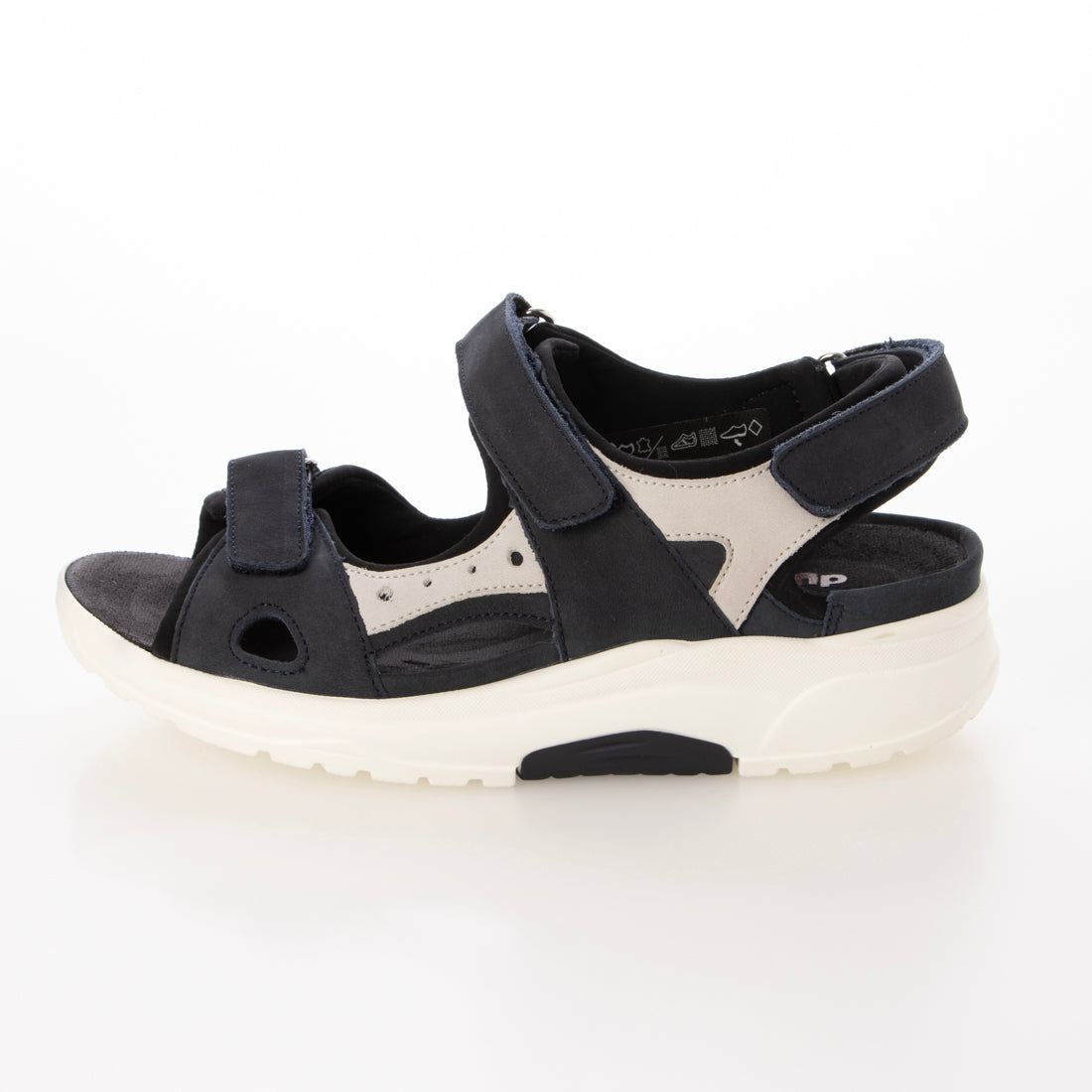 ヨーロッパコンフォートシューズ EU Comfort Shoes Waldlaufer サンダル （marine cement SHANNON schwarz） marine cement SHANNON schwarz