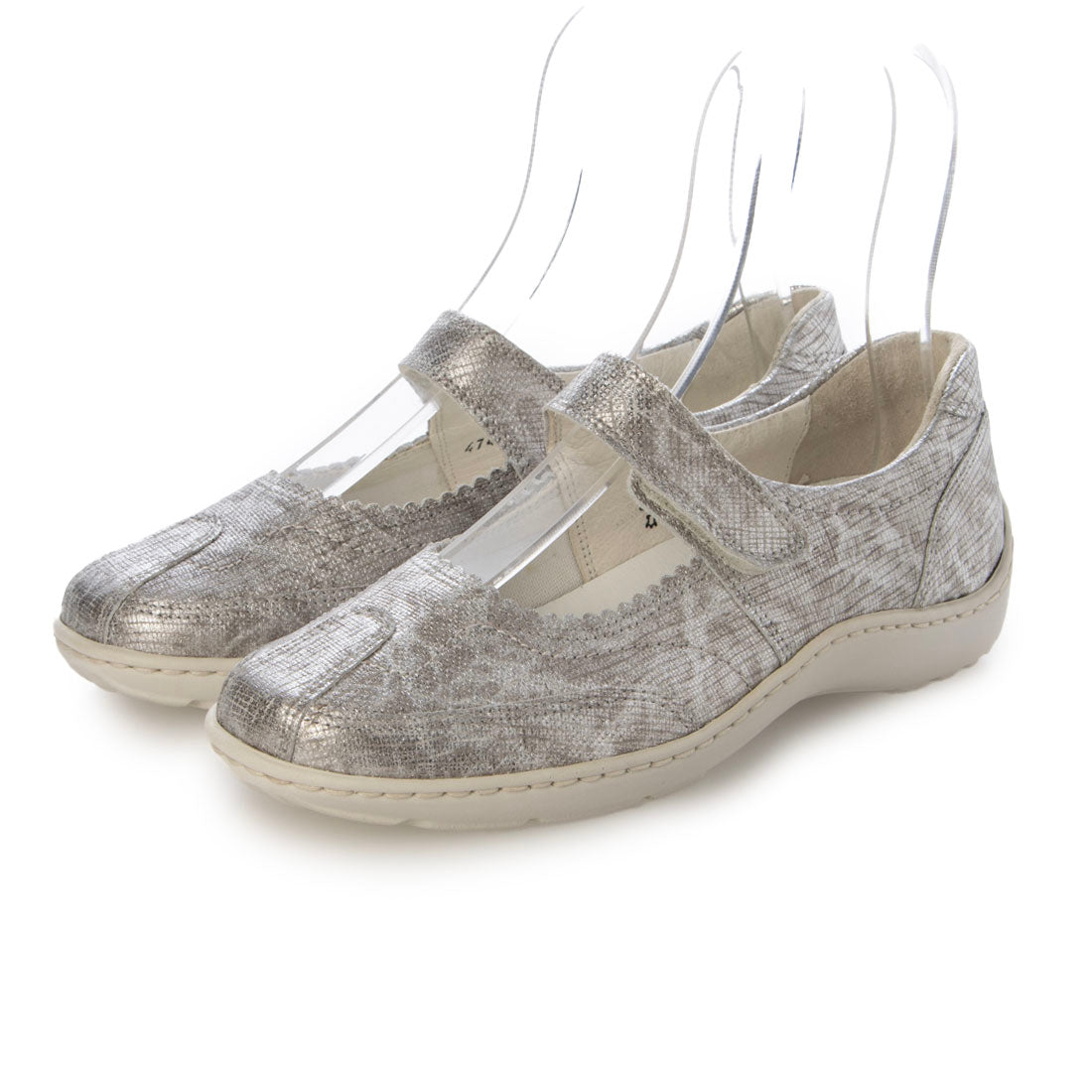 ヨーロッパコンフォートシューズ EU Comfort Shoes Waldlaufer ストラップシューズ （silver） silver