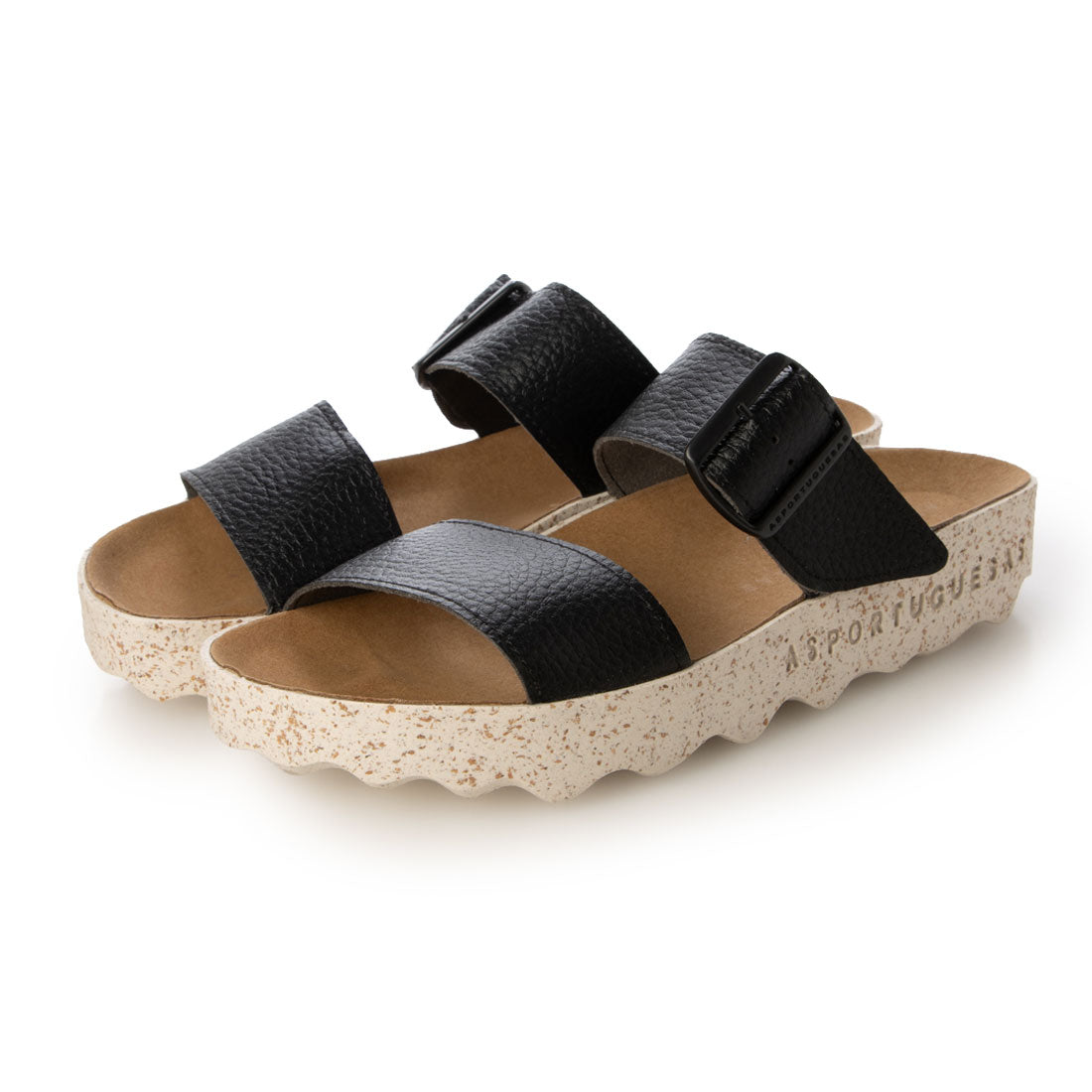 ヨーロッパコンフォートシューズ EU Comfort Shoes Asportuguesas エコレザーサンダル （ECO LEATH BLACK） ECO LEATH BLACK