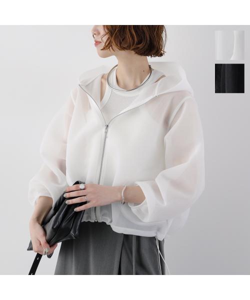 ユーフォリック euphoric' euphoric' フーディー EU-CT5105 Sheer Hoodie メッシュ （01/WHITE/ホワイト） 01/WHITE/ホワイト