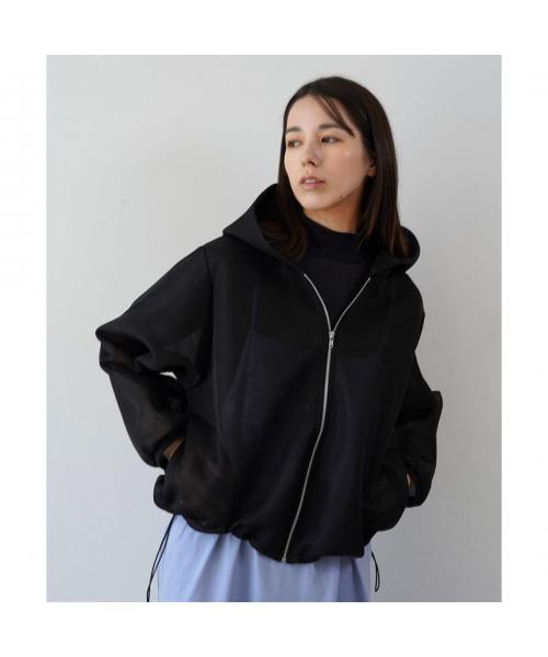 ユーフォリック euphoric' euphoric' フーディー EU-CT5105 Sheer Hoodie メッシュ （01/WHITE/ホワイト） 01/WHITE/ホワイト