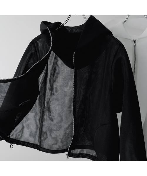 ユーフォリック euphoric' euphoric' フーディー EU-CT5105 Sheer Hoodie メッシュ （01/WHITE/ホワイト） 01/WHITE/ホワイト