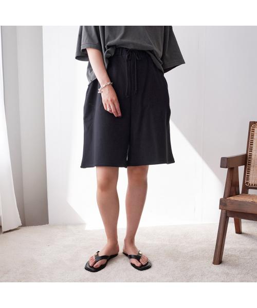 ユーフォリック euphoric' euphoric' ショートパンツ EU-CT5206 スウェット （99/BLACK/ブラック） 99/BLACK/ブラック