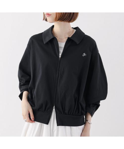 ユーフォリック euphoric' euphoric' ブルゾン EU-CT5210 スウェット ジップアップ （99/BLACK/ブラック） 99/BLACK/ブラック