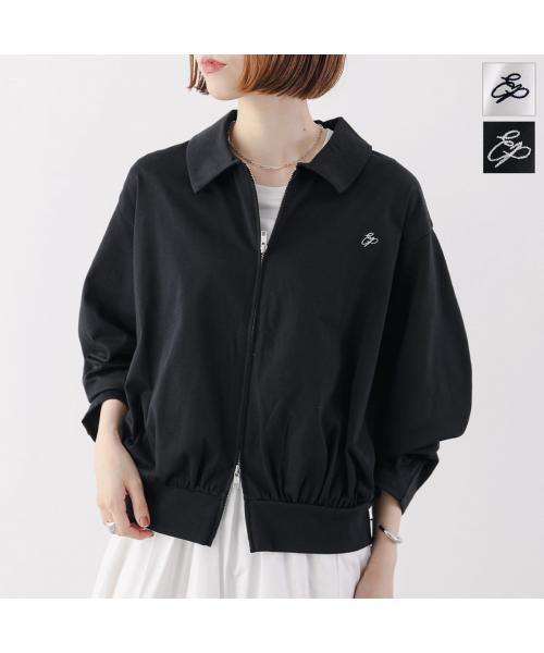 ユーフォリック euphoric' euphoric' ブルゾン EU-CT5210 スウェット ジップアップ （99/BLACK/ブラック） 99/BLACK/ブラック