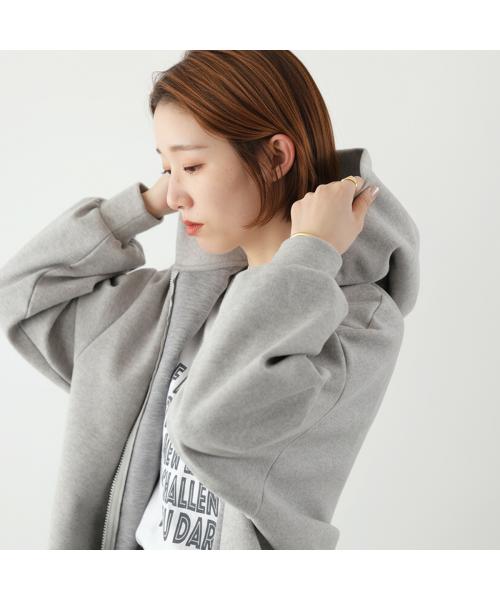 ユーフォリック euphoric' euphoric' ロングフーディー EU-CT5312 パーカー （85/GRAY-MOKU/ライトグレー） 85/GRAY-MOKU/ライトグレー