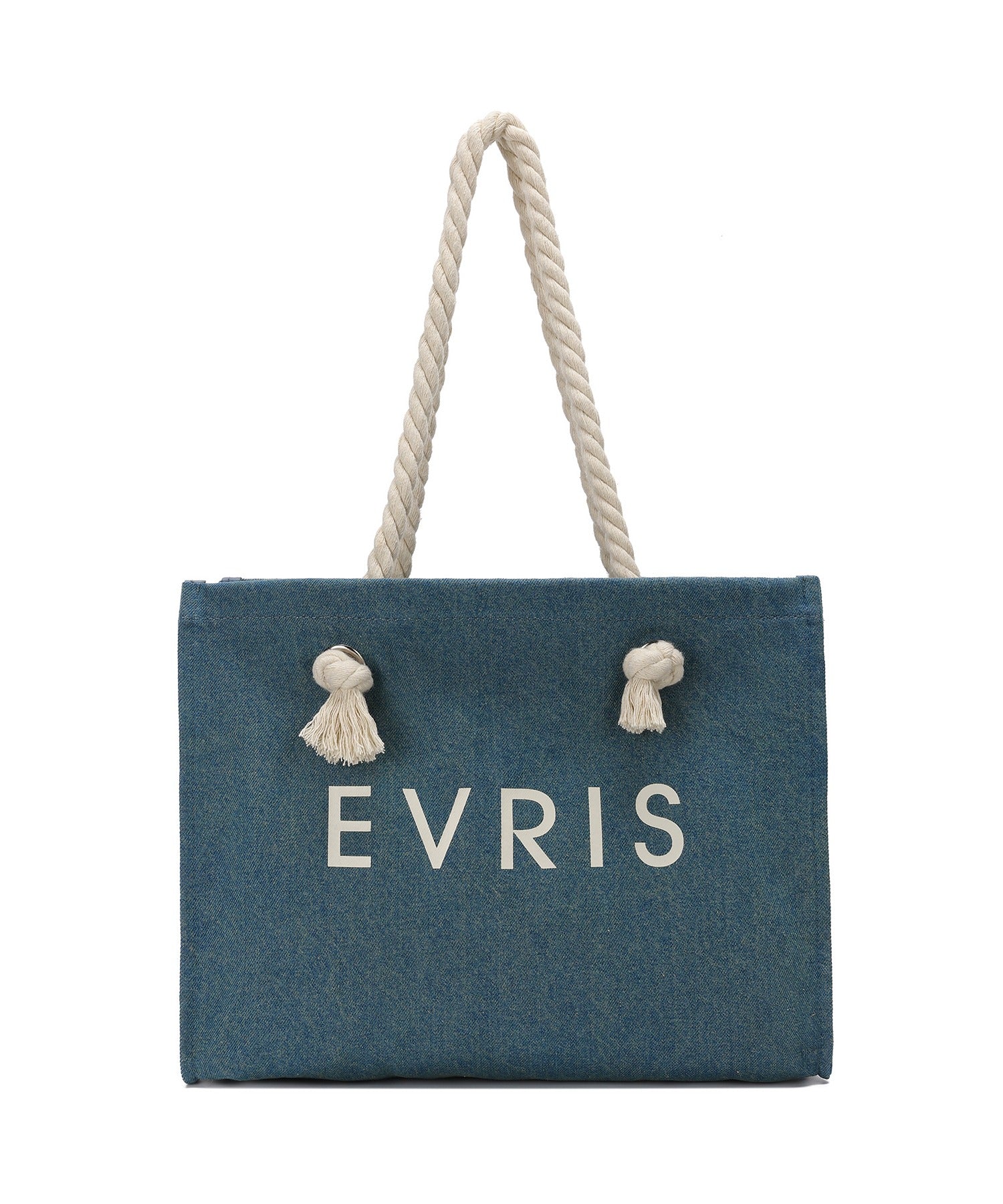 エヴリス EVRIS 【EVRIS/エヴリス】ロゴファブリック プリントロープトートバッグ／A4収納可 （DEM81） DEM81
