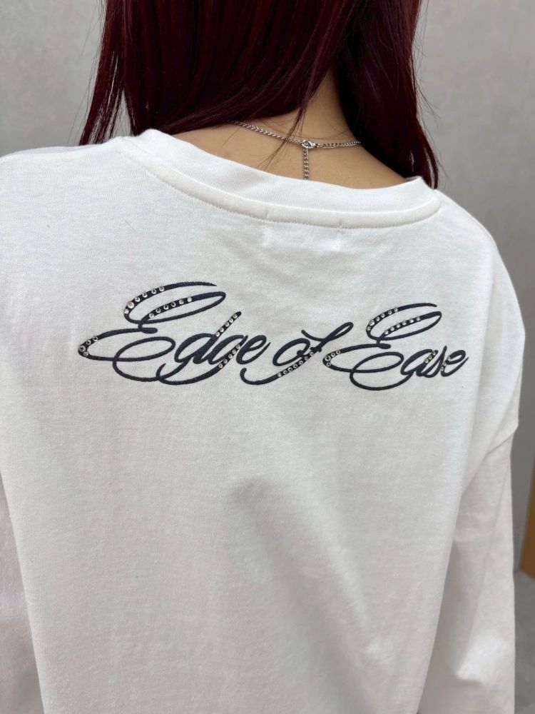 エヴリス EVRIS オーバーサイズグラフィックロンT （チャコールグレー） チャコールグレー