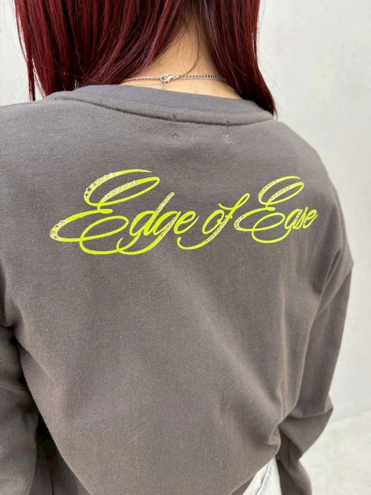 エヴリス EVRIS オーバーサイズグラフィックロンT （チャコールグレー） チャコールグレー
