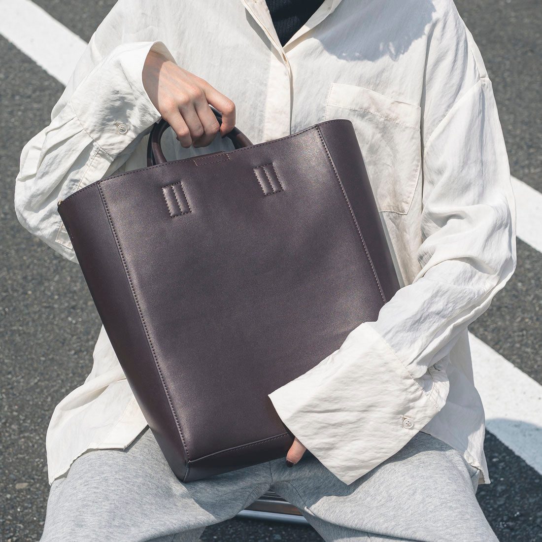 【&EVOL/イーボル】 【軽量・A4対応】2WAYトートバッグ LZ40240  （ブラウン） ブラウン