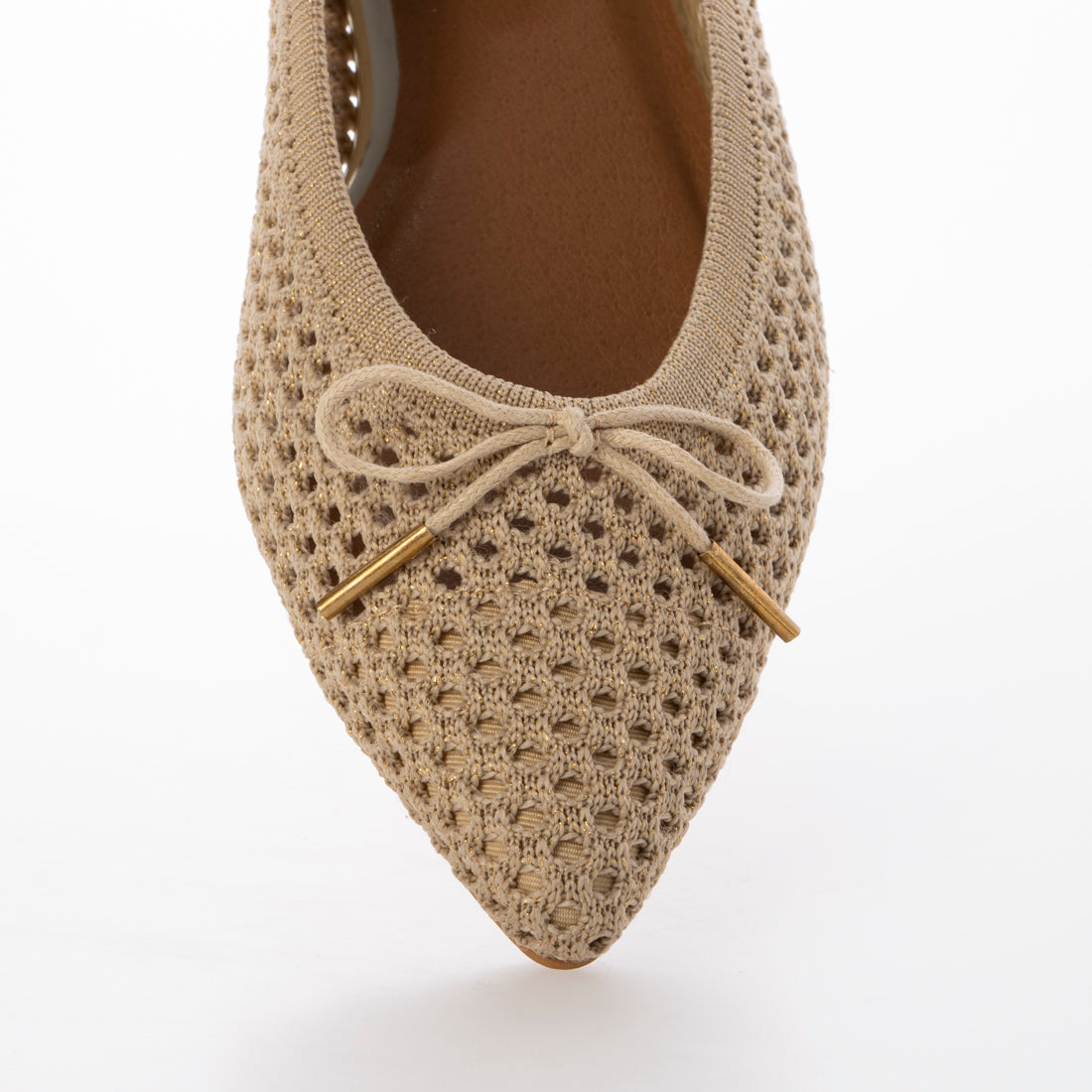 【EVOL/イーボル】【輕量・墊腳】針織尖頭芭蕾舞鞋 IY5589