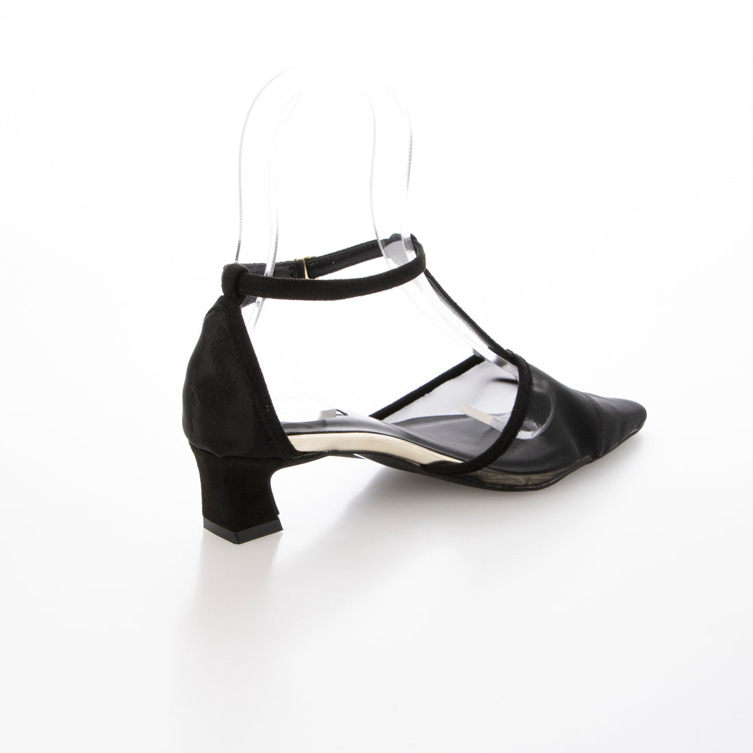 【EVOL】【Lightweight・Soft】T-Strap Chiffon Pumps IY5591