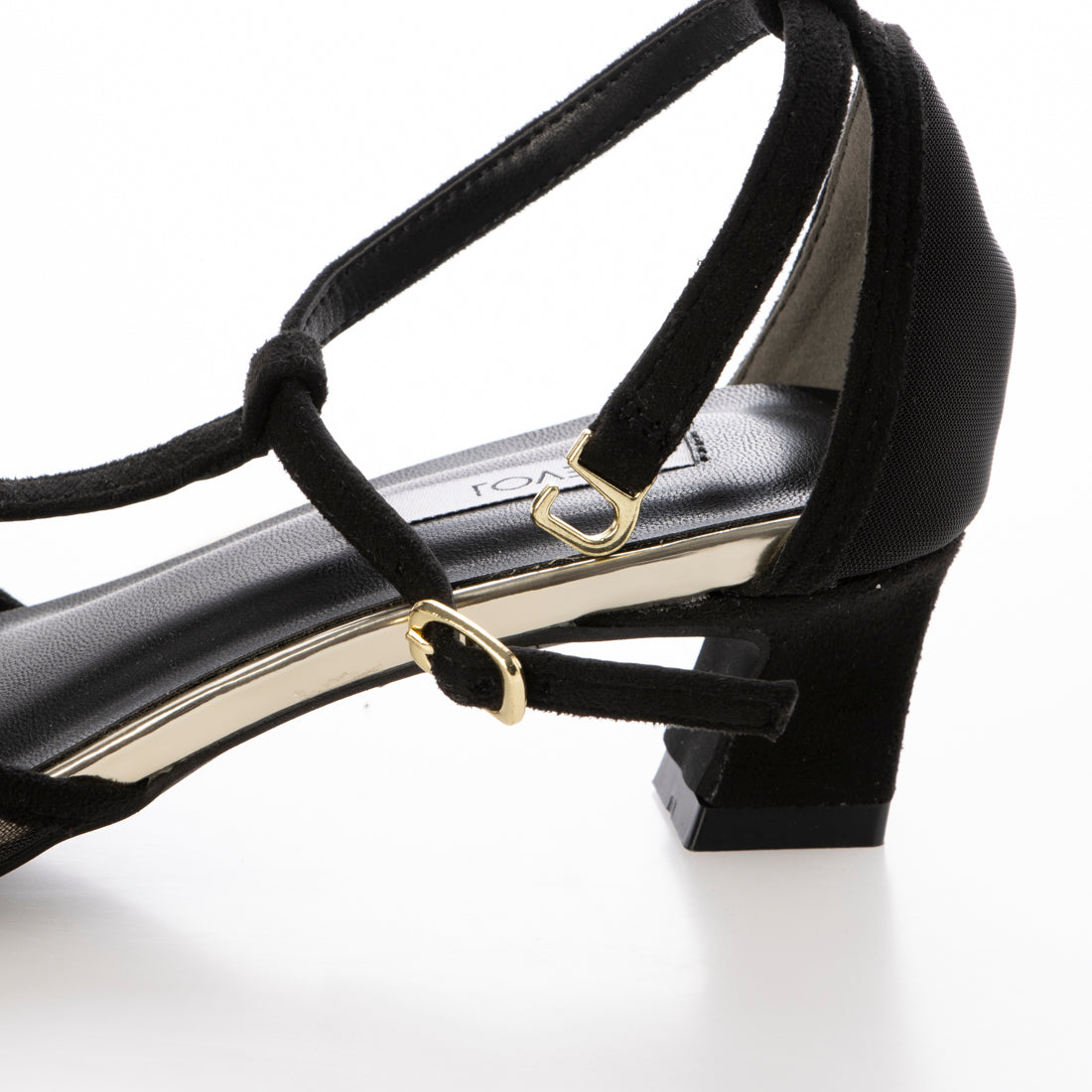 【EVOL】【Lightweight・Soft】T-Strap Chiffon Pumps IY5591