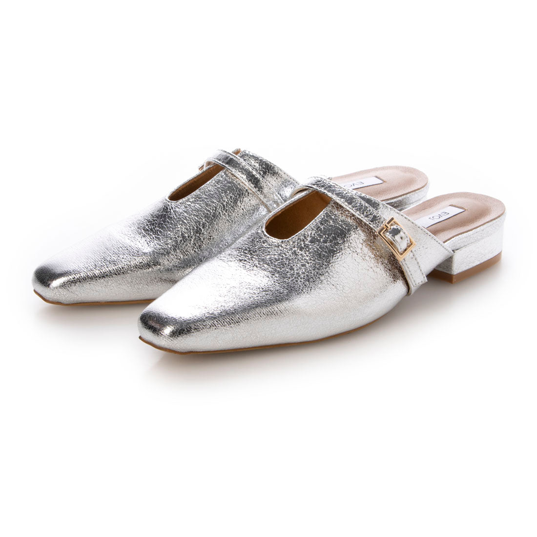 【EVOL】【Soft・Cushioned】U-Cut Square Flat Pumps IY5723