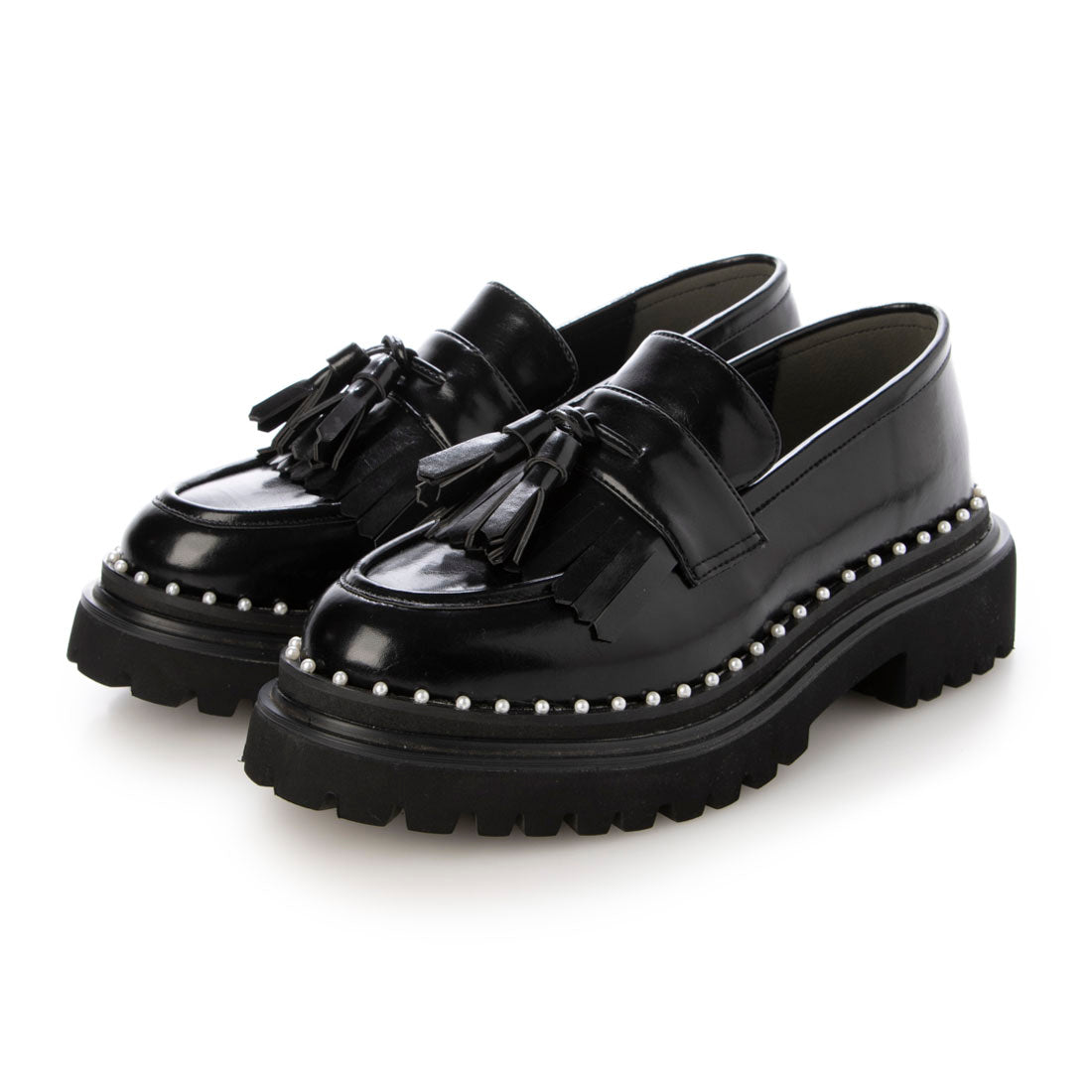 [EVOL/イーボル] [Cushioned & Soft] Pearl Cova Quilt Tassel Loafer IY5659