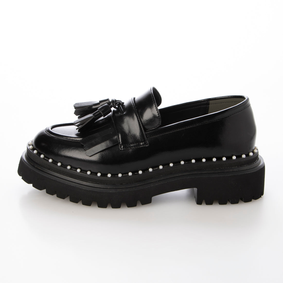 [EVOL/イーボル] [Cushioned & Soft] Pearl Cova Quilt Tassel Loafer IY5659