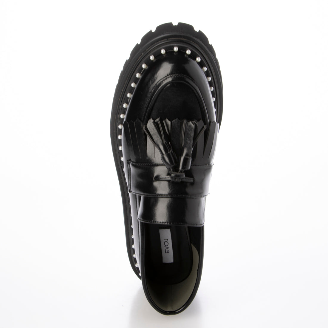 [EVOL/イーボル] [Cushioned & Soft] Pearl Cova Quilt Tassel Loafer IY5659