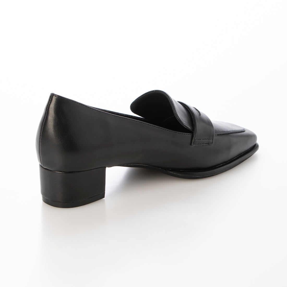 【EVOL/イーボル】 【晴雨兼用・ふかふか】スクエア3.5cmコインローファー IZ5786  （ブラック） ブラック