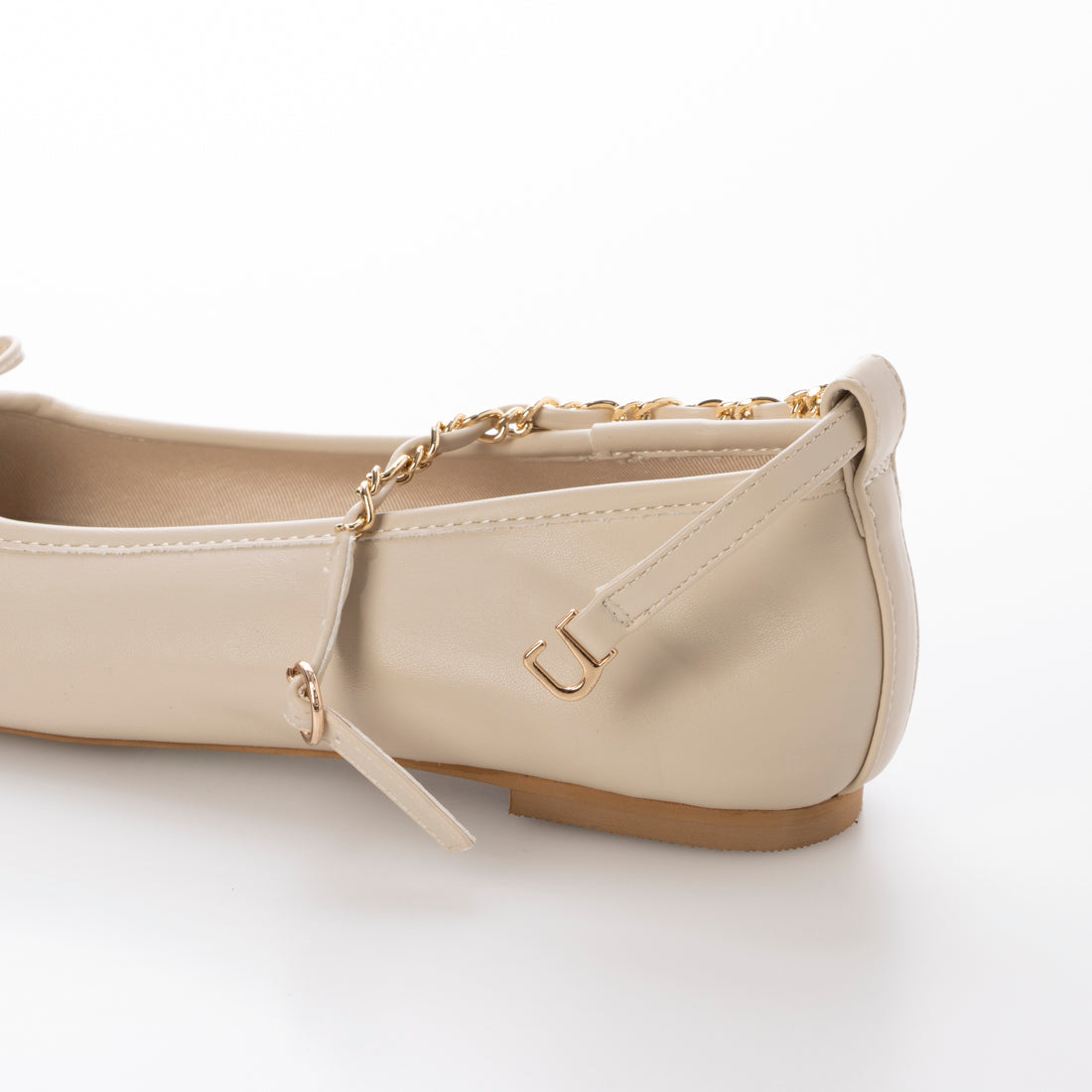 【EVOL/イーボル】 【軽量・柔らかい】スクエアチェーンバレエ IZ5826  （アイボリー） アイボリー