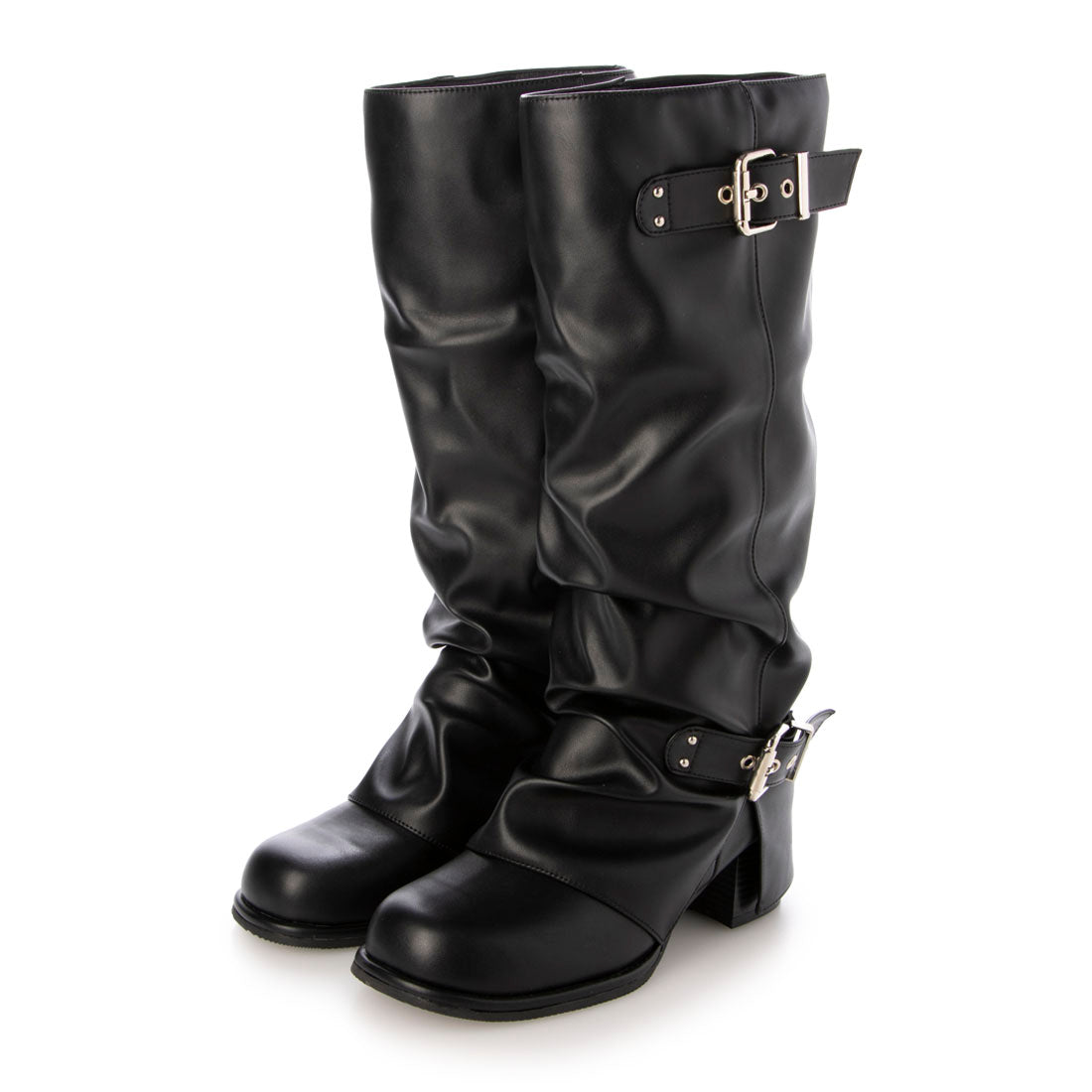 【EVOL/イーボル】 【S-LLサイズ展開・ふかふか】カバーエンジニアロングブーツ IZ5878  （ブラック） ブラック