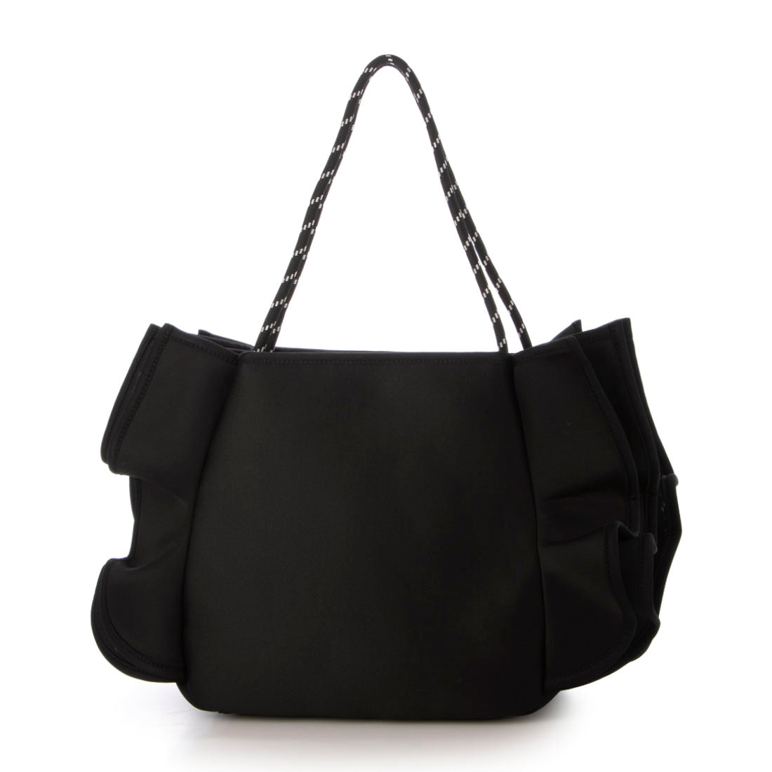 イグジスタンス EXISTENCE エアリーフリル A4トートBAG （black） black