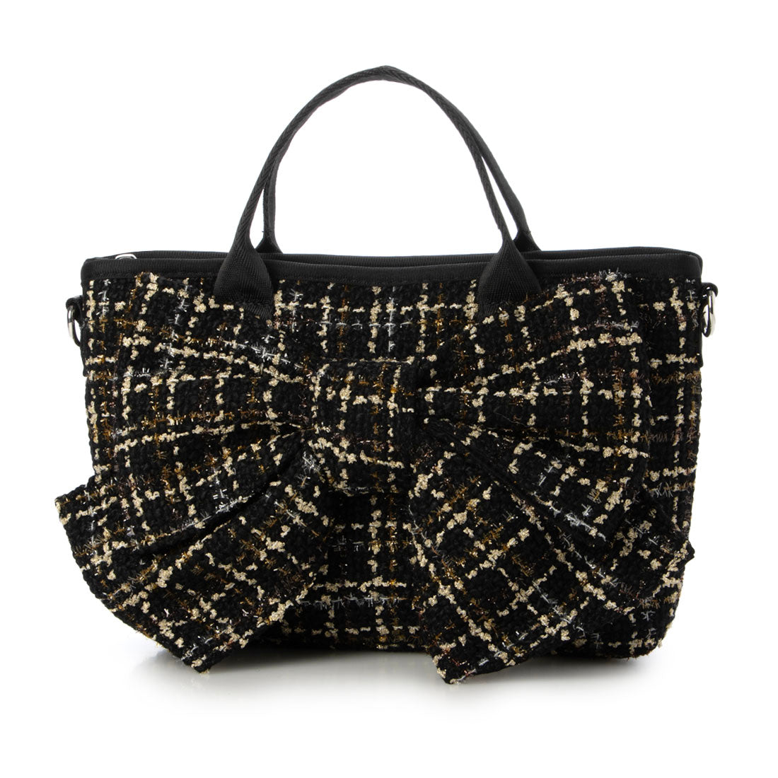 イグジスタンス EXISTENCE ミニリボンショルダー （tweed black） tweed black